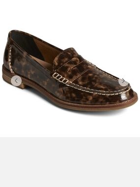 NWT Sperry Seaport Penny Tortoise Leather Loafer Size 9.5